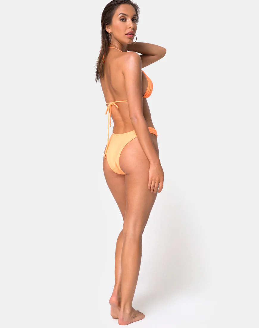 Pami Bikini Top in Highlighter Orange - Image 4