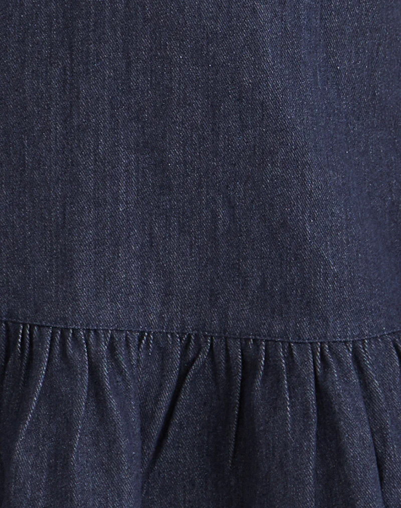 Pamina Mini Dress in Denim Indigo - Image 6