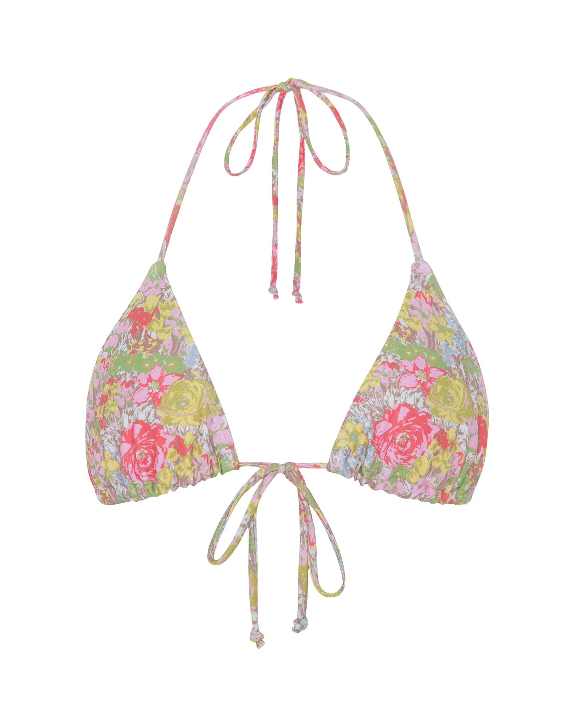 Pamita Bikini Top in Pink Abstract Floral Swim - Image 6