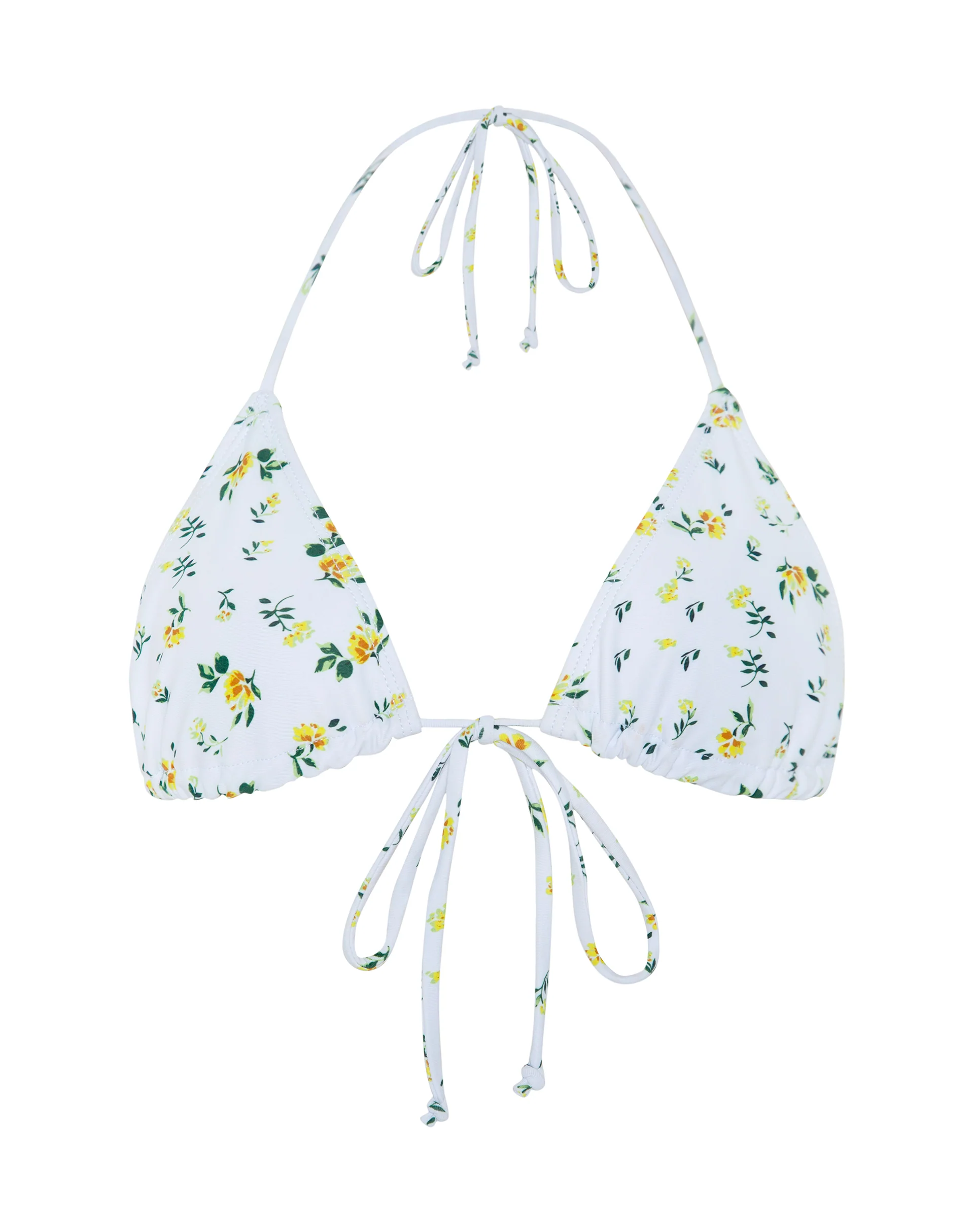 Pamita Bikini Top in Yellow Ditsy Floral - Image 7