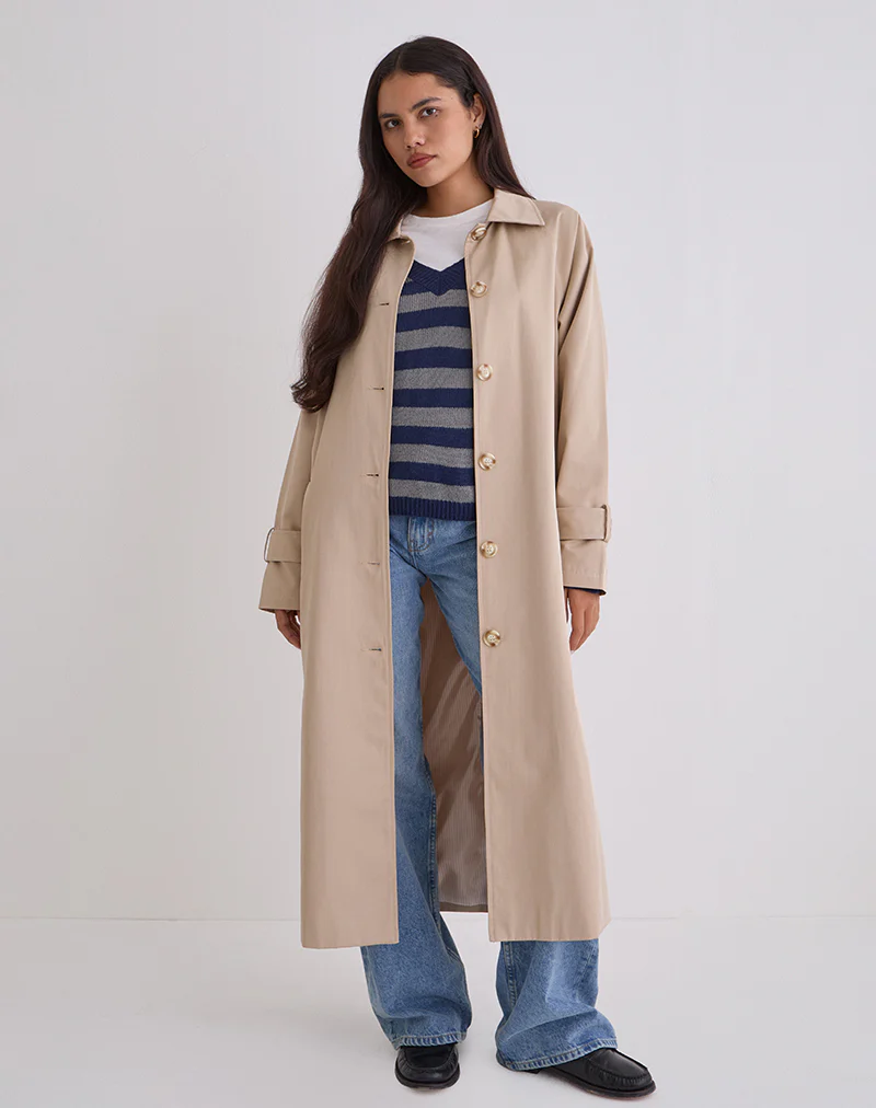 Panala Trench Coat in Sand - Image 2