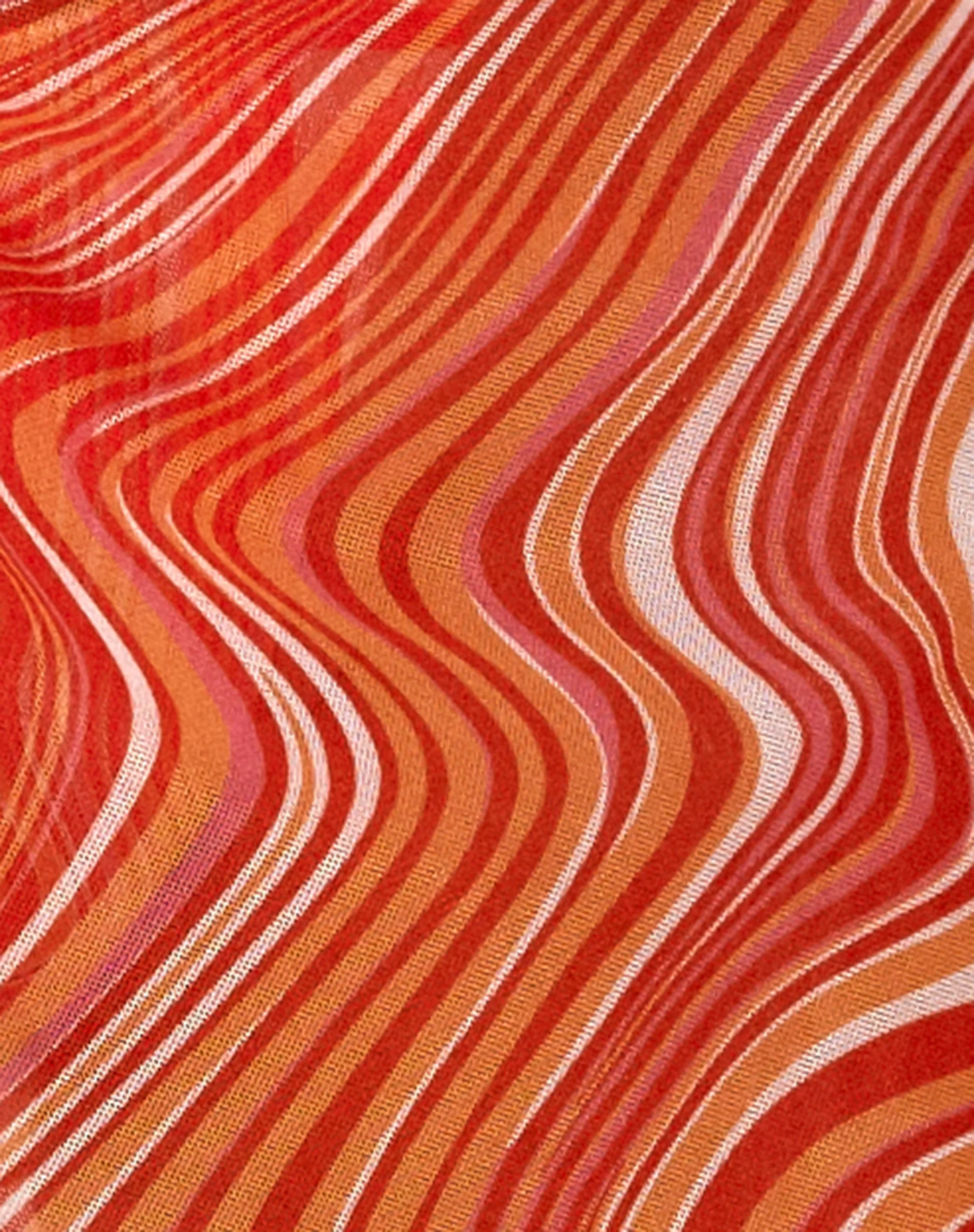 Pao Sarong in 70's Ripple Tangerine - Image 4