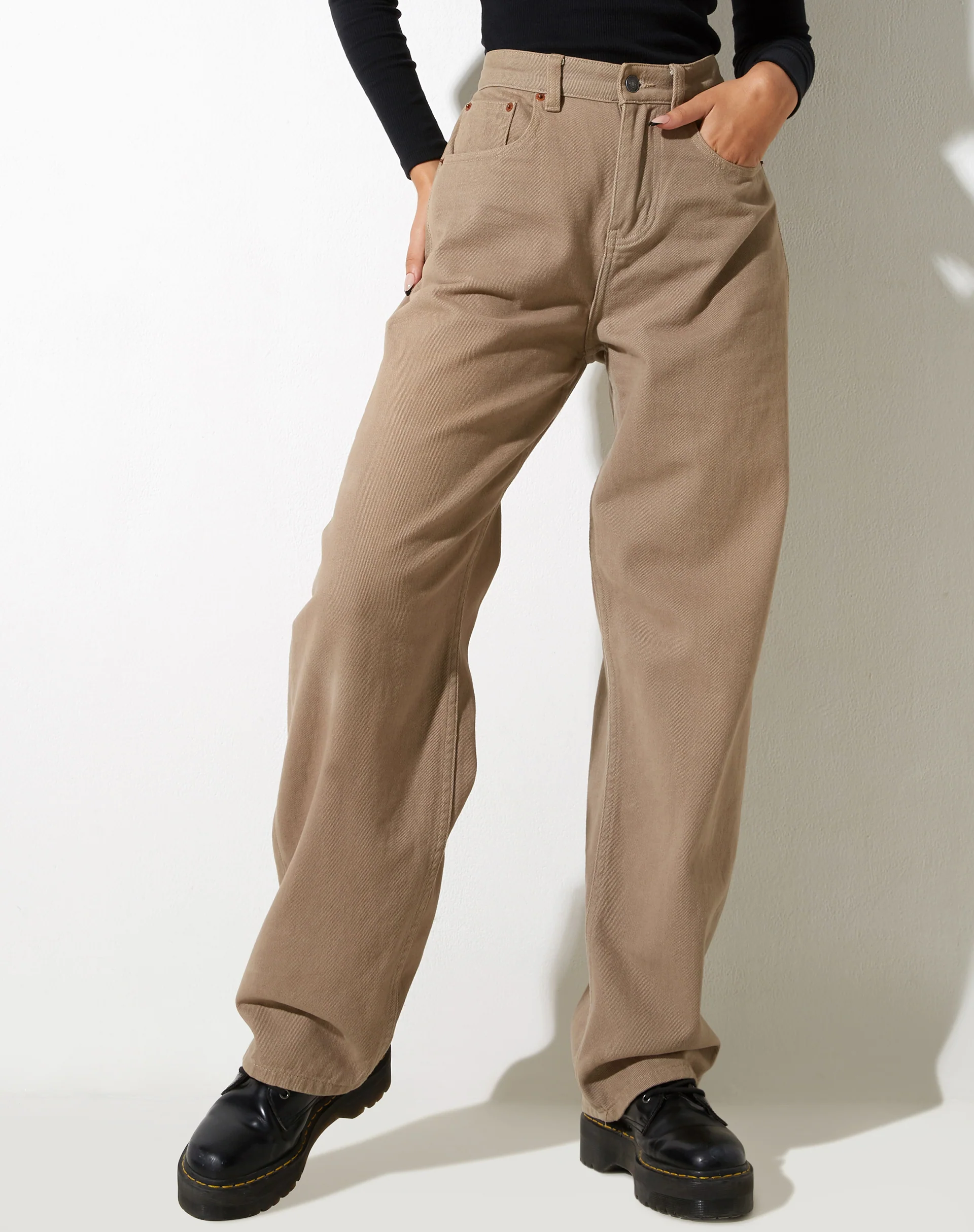 Parallel Jeans in Burnt Olive - Image 5