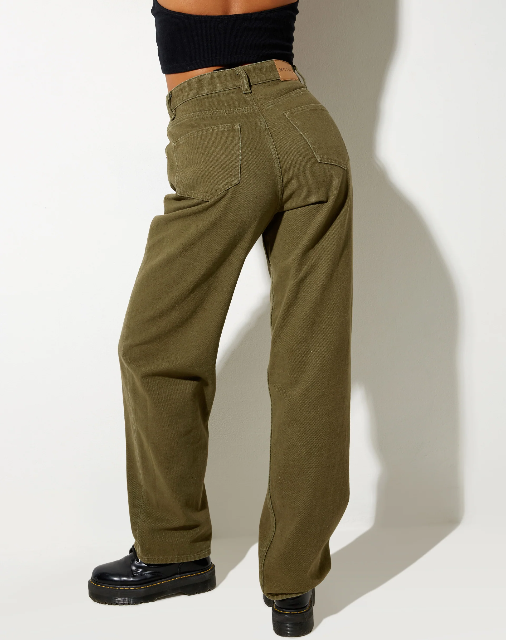 Parallel Jeans in Khaki Green - Image 6