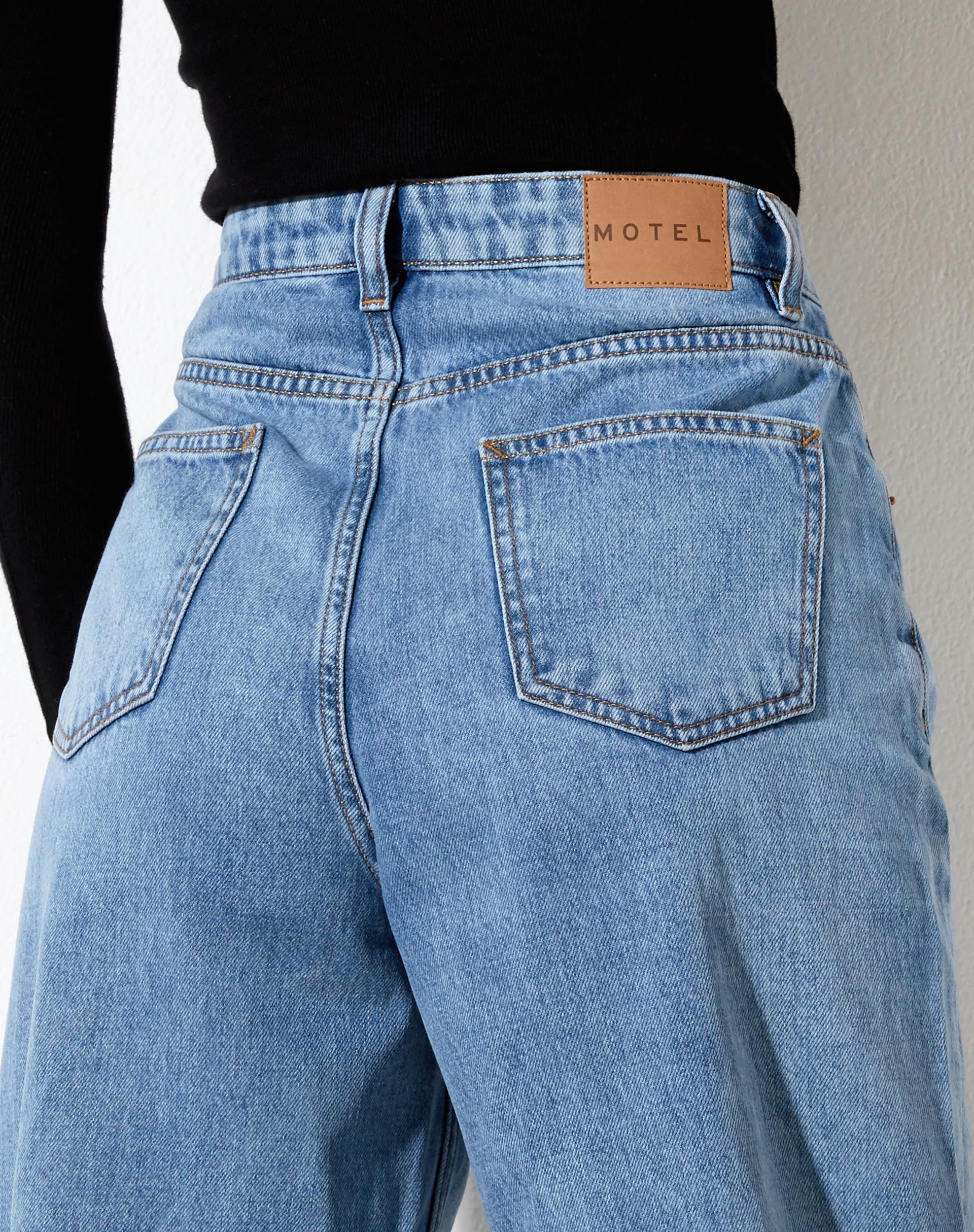 Parallel Jeans in Tonal Light Wash Blue - Image 5
