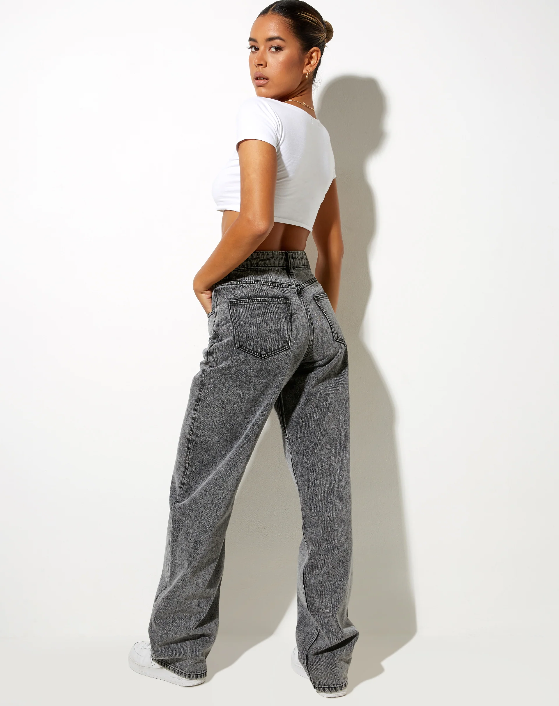 Parallel Jeans in Acid Black - Image 6