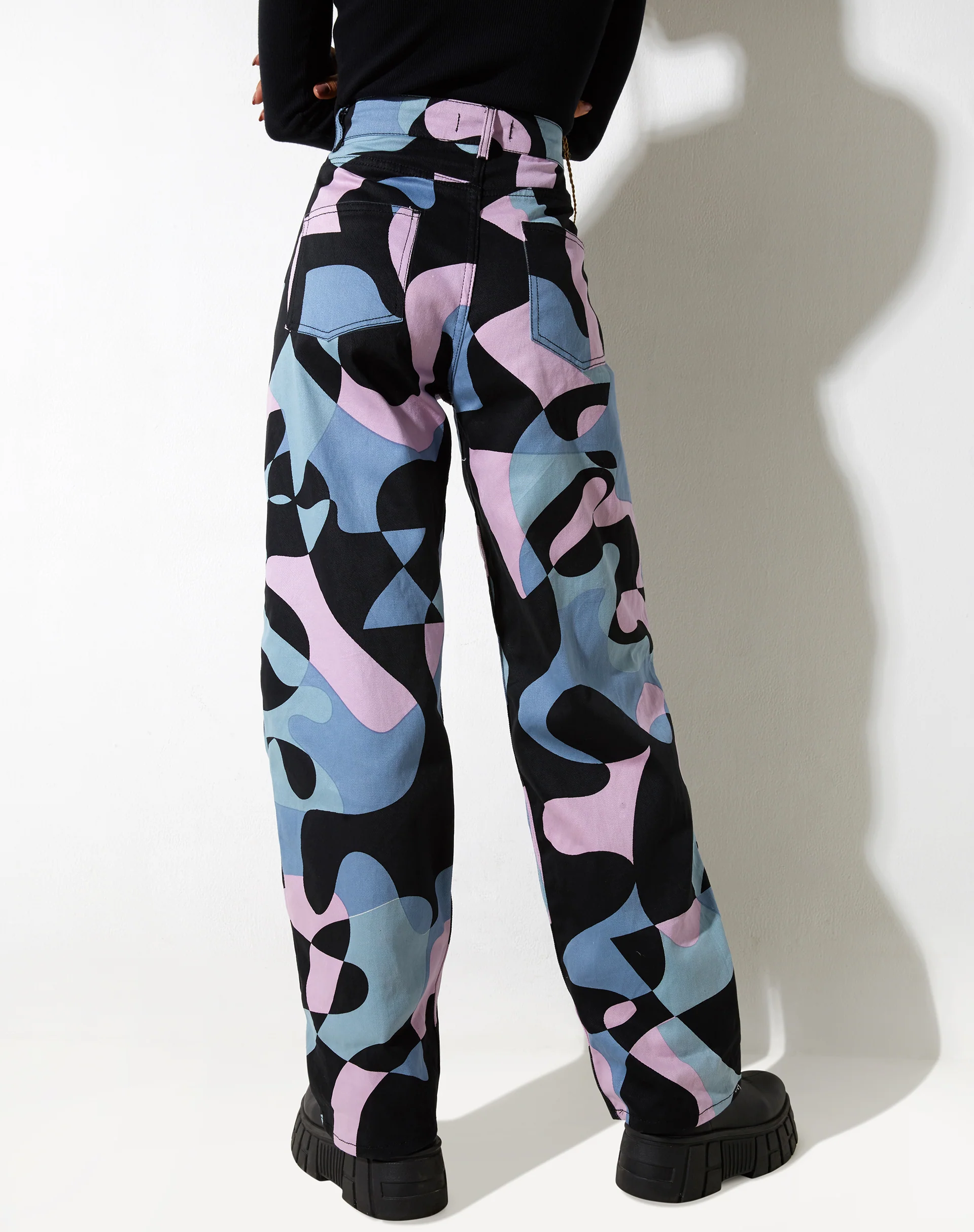Parallel Jeans in Abstract Purple - Image 3