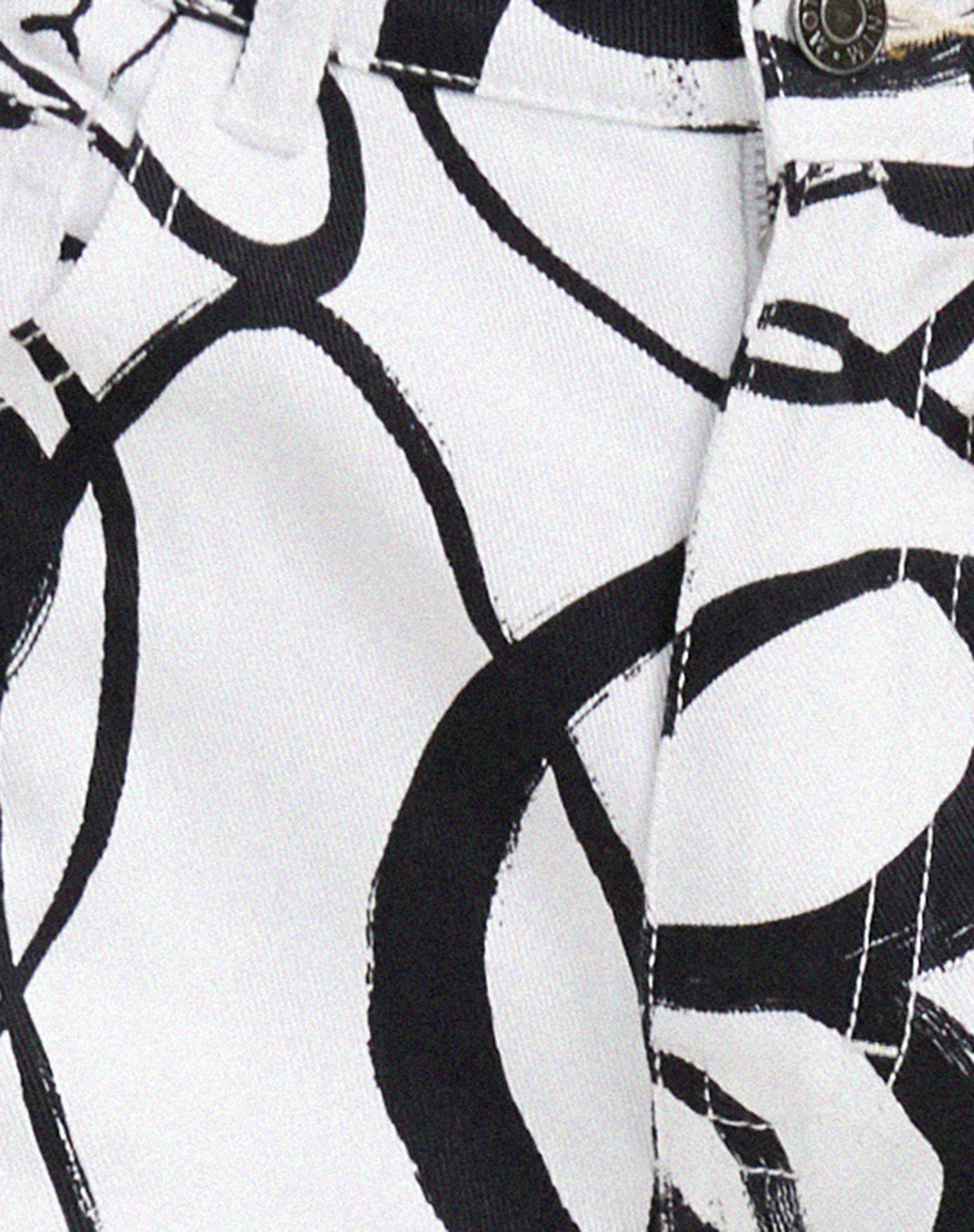 Parallel Jeans in Mono Doodle Black and White - Image 5