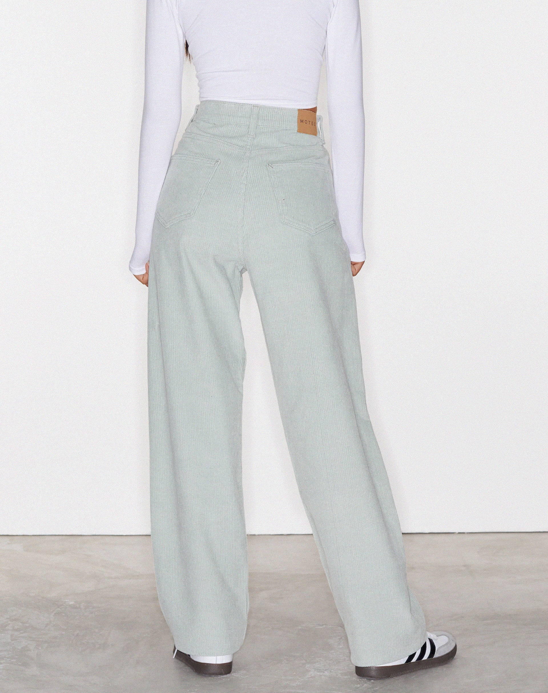 Parallel Jeans in Cord Washed Blue - Image 2