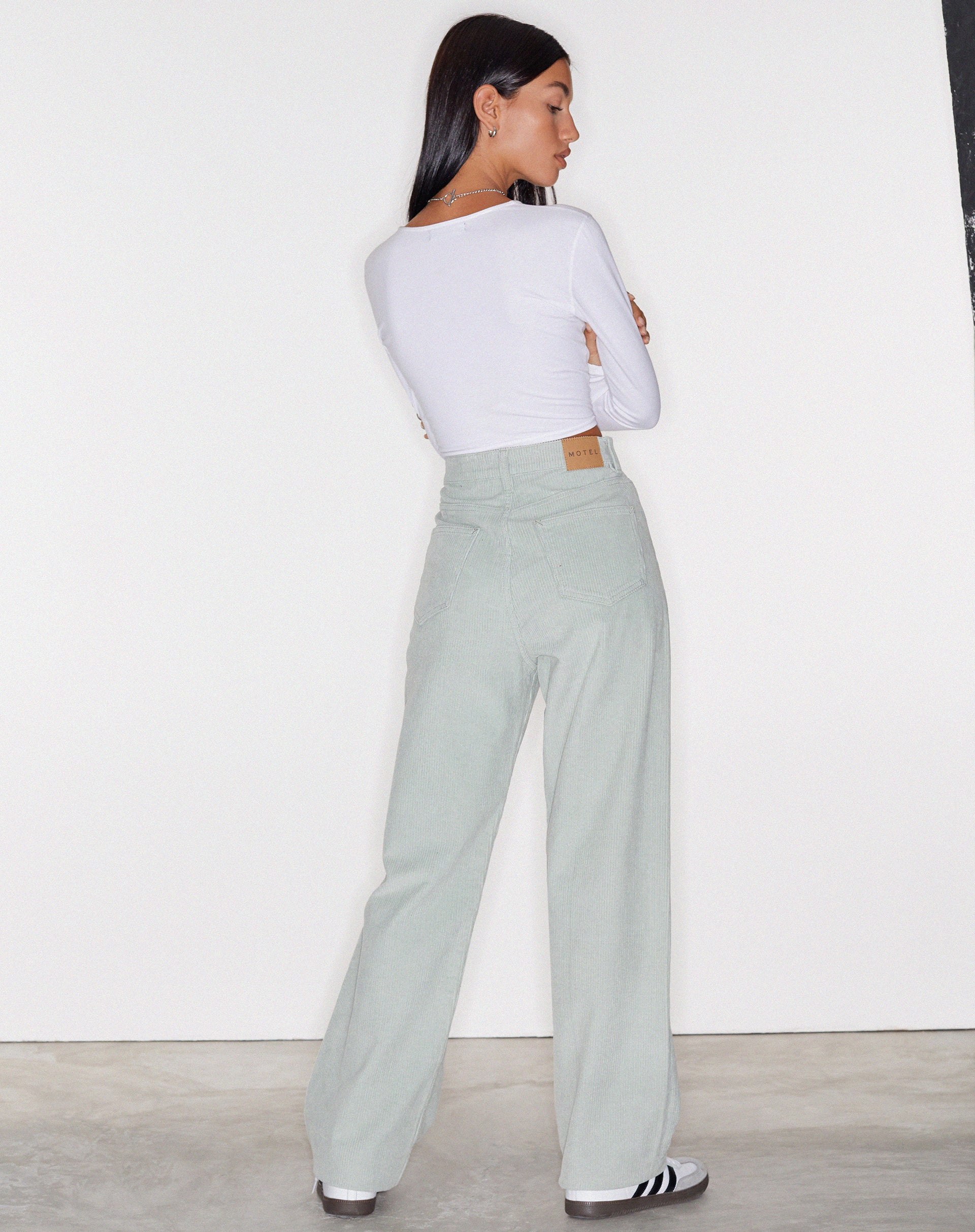 Parallel Jeans in Cord Washed Blue - Image 4