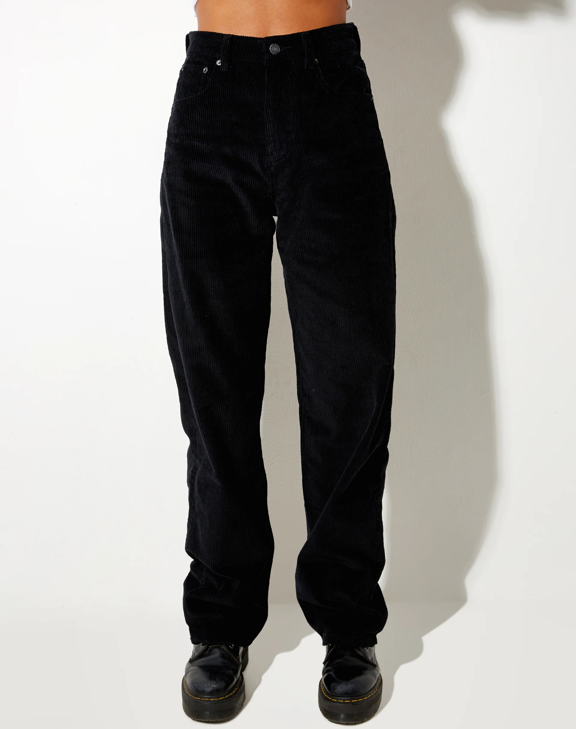 Parallel Jeans in Cord Black - Image 2