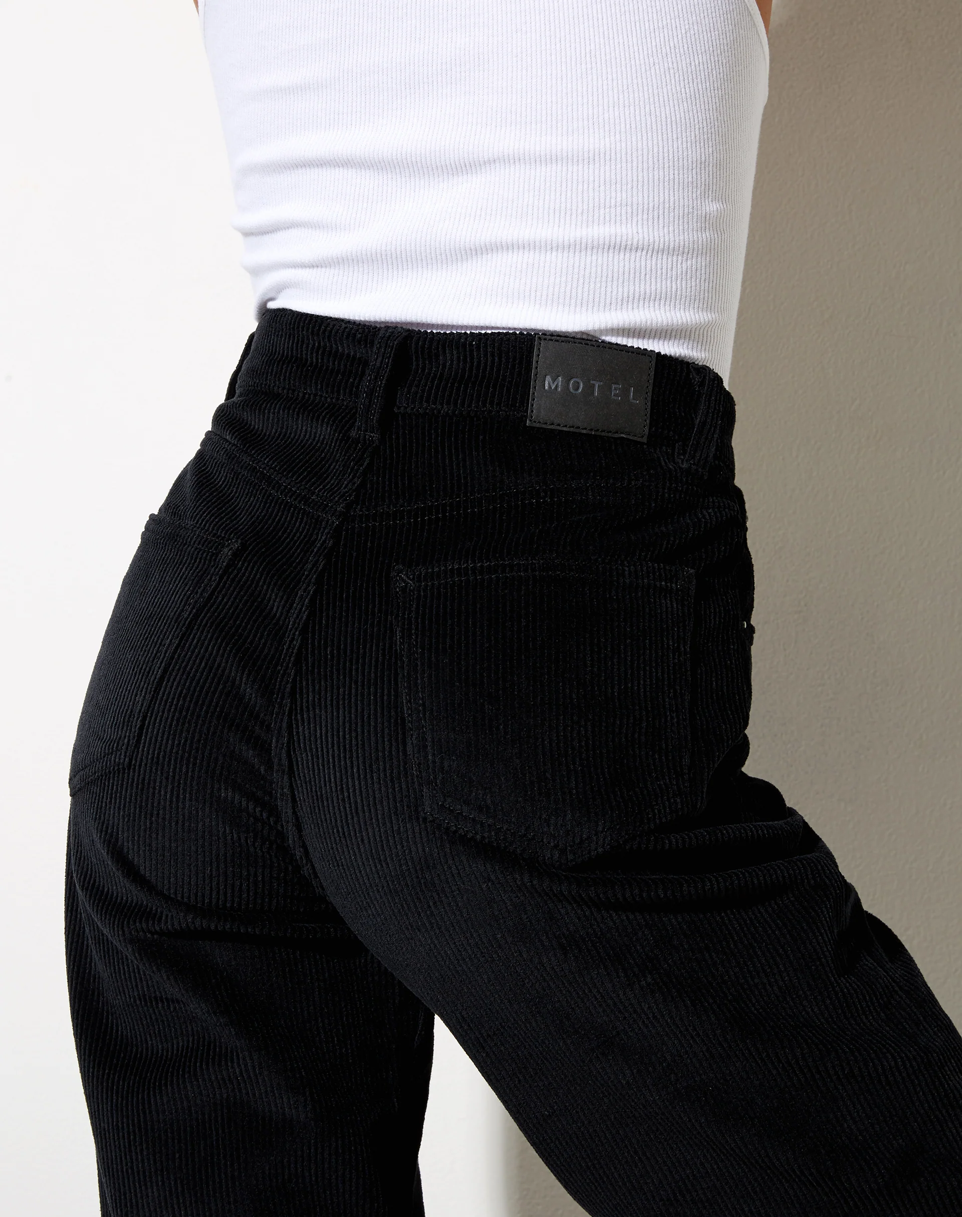 Parallel Jeans in Cord Black - Image 4