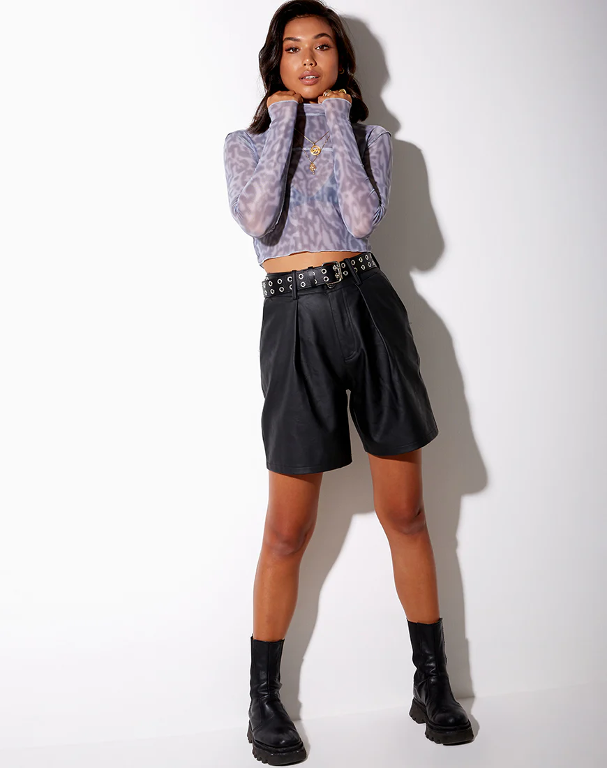 Paria Top in Liquid Leopard Grey - Image 2