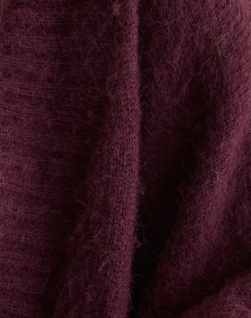 Pasha Shrug Cardigan in Dark Cherry - Image 6