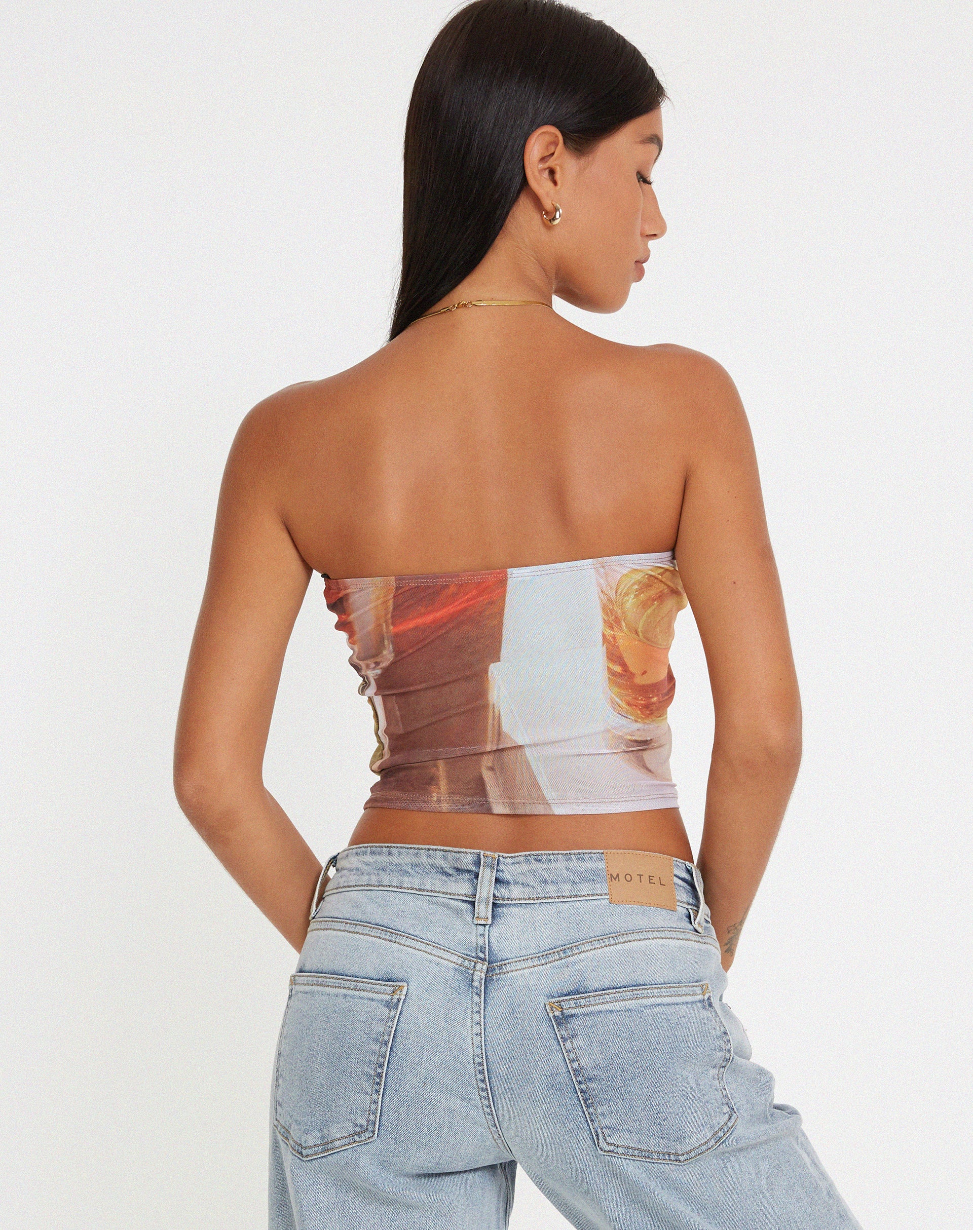 Peggy Bandeau Top in Fruit Photoprint - Image 4