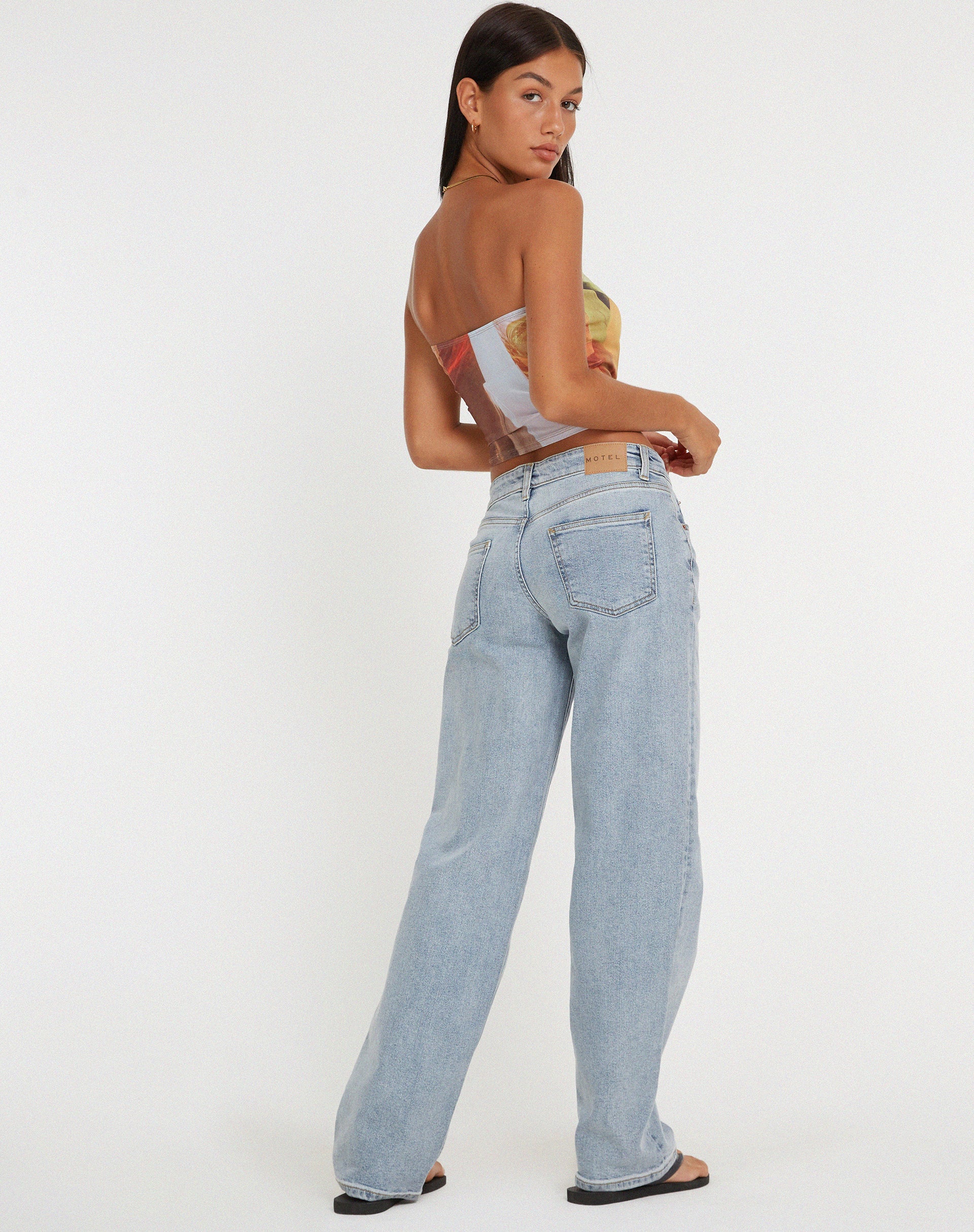 Peggy Bandeau Top in Fruit Photoprint - Image 6