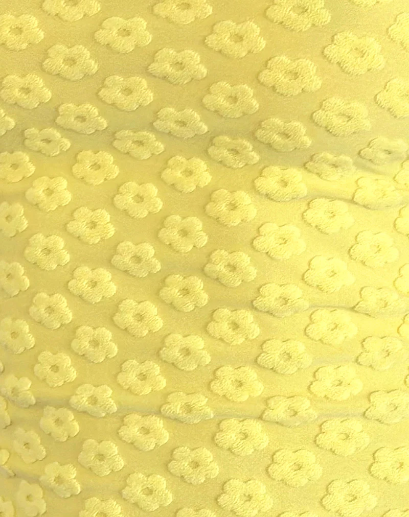 Peggy Bandeau Top in Terry Yellow Mini Floral - Image 6