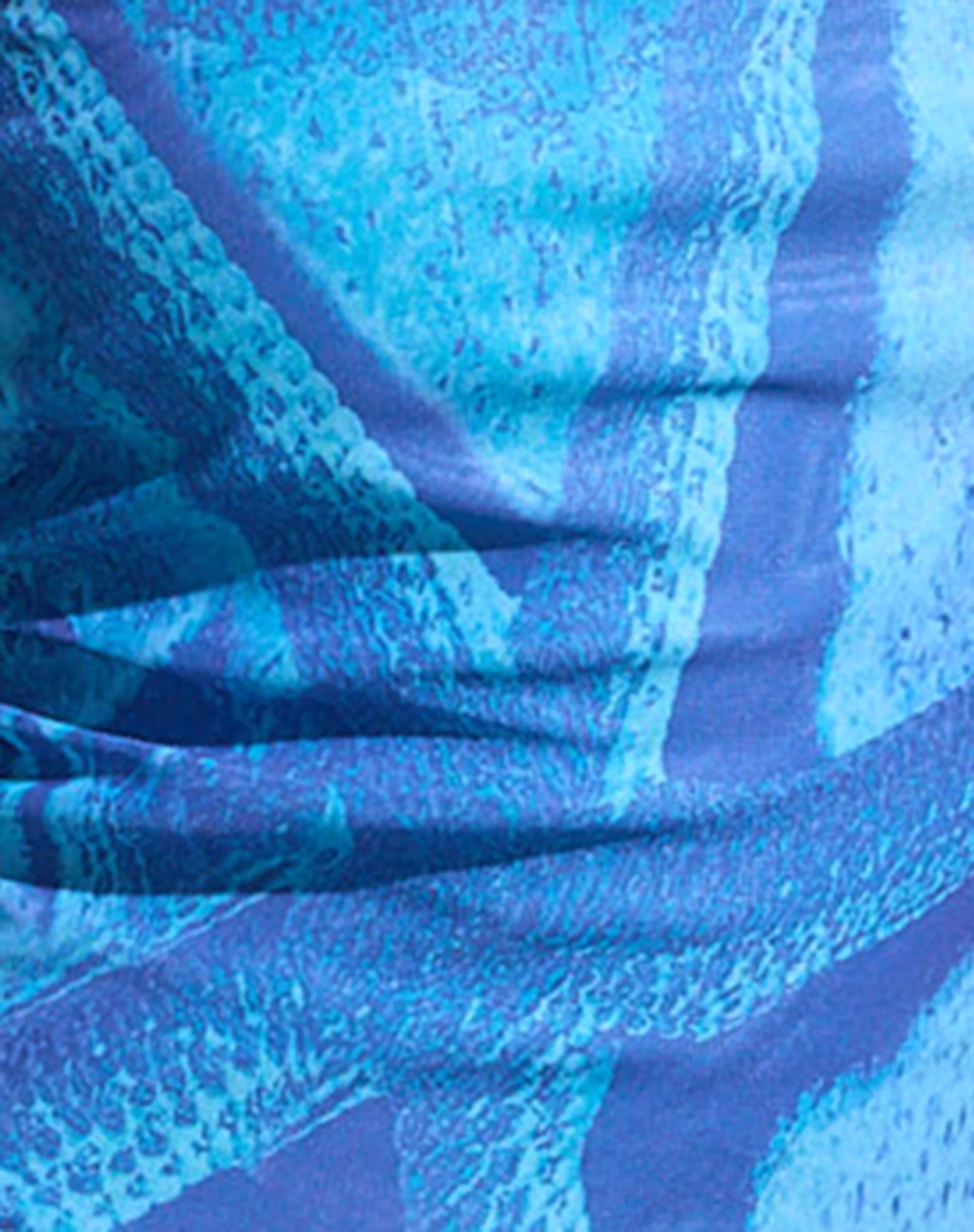 Peggy Mesh Bandeau Top in Blue Starfish Photoprint - Image 8