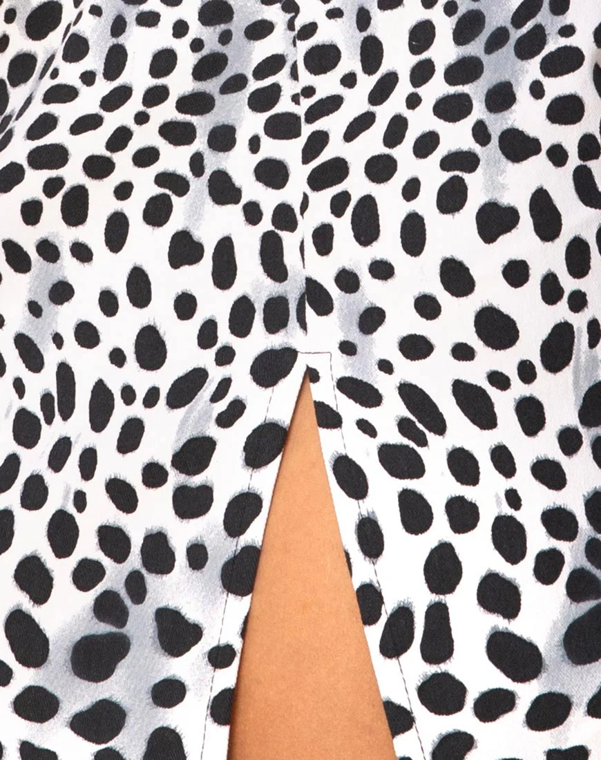 Pelmet Mini Skirt in Dalmatian - Image 7