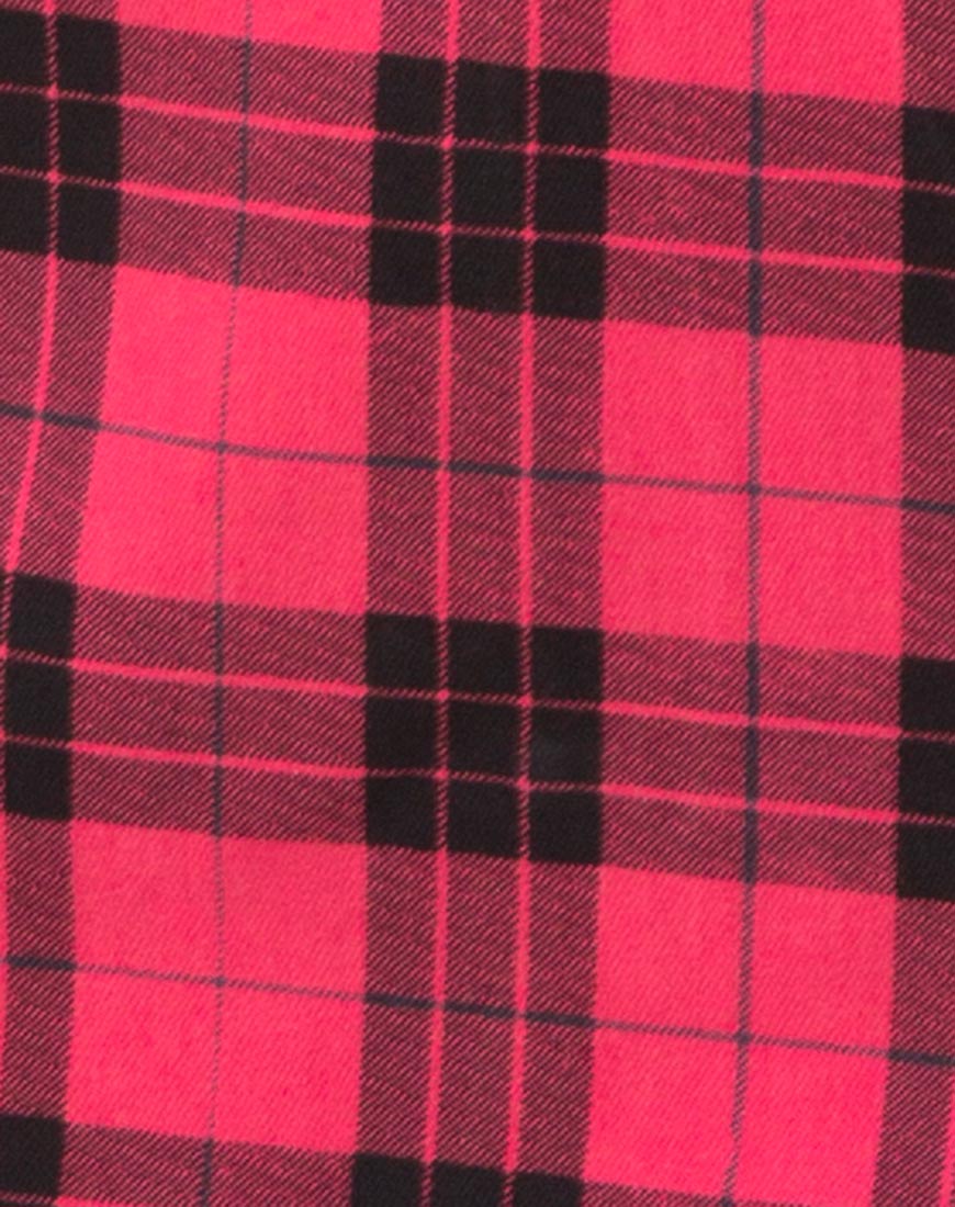 Pelmet Skirt in Winter Plaid Red / Black - Image 5