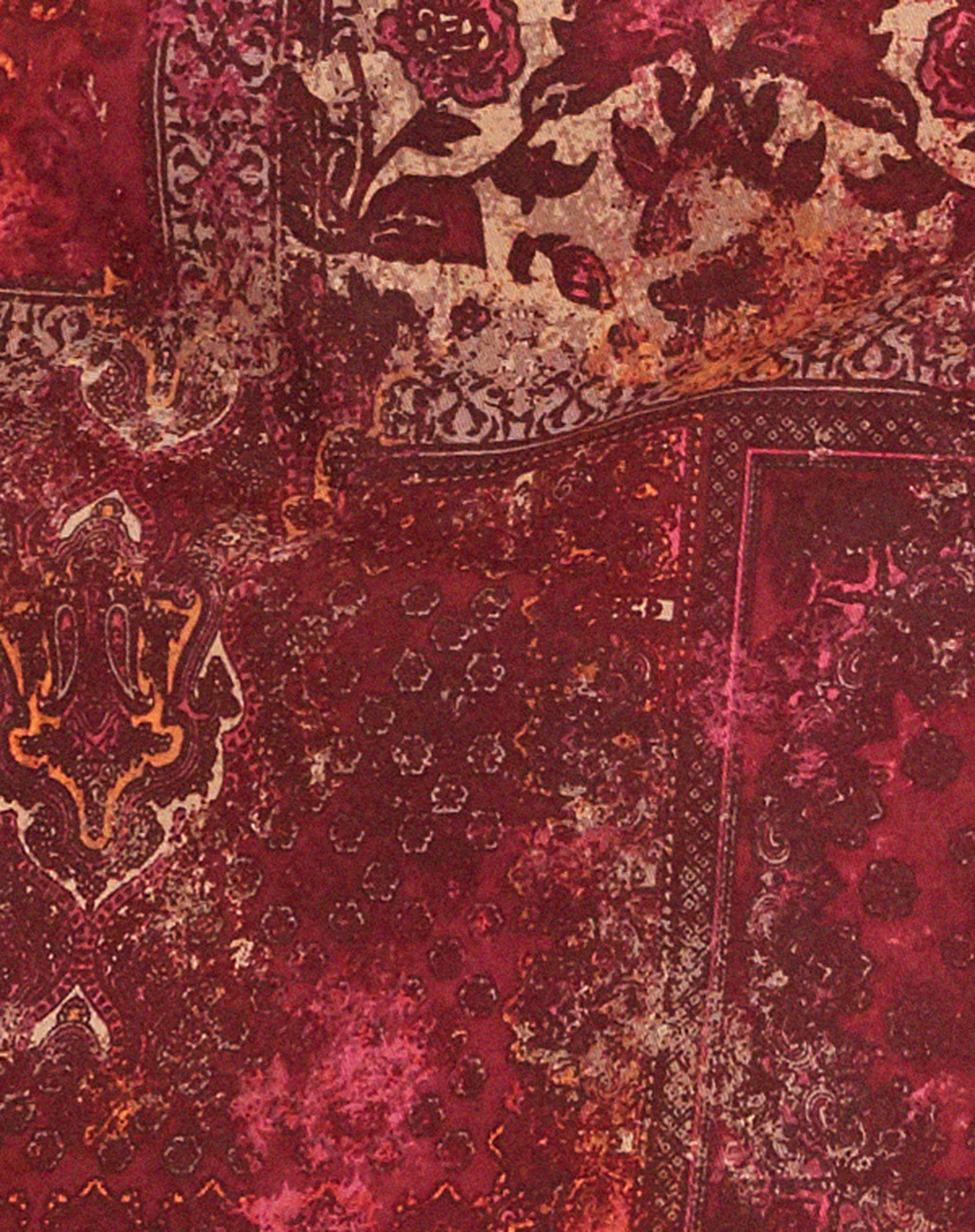 Penina Mini Skirt in Abstract Paisley Red - Image 6
