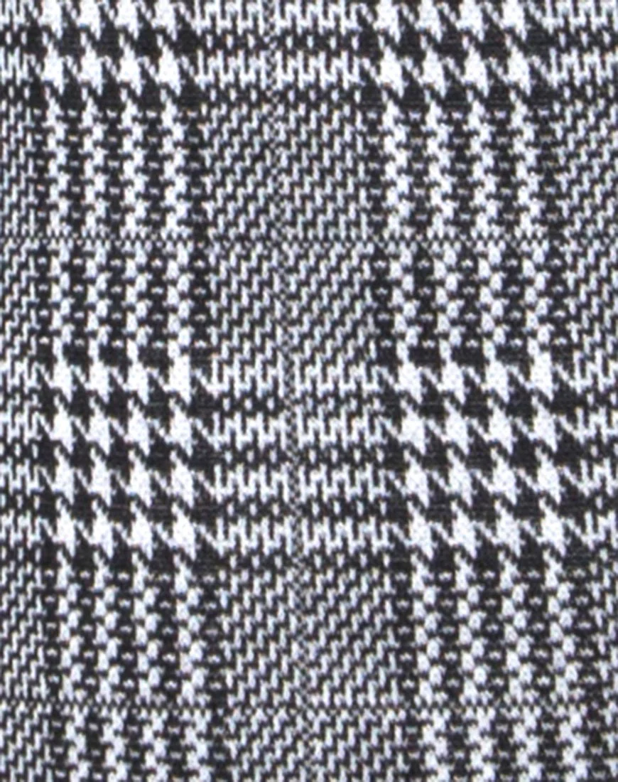 Petra Bodycon Dress in Charles Check Grey - Image 5