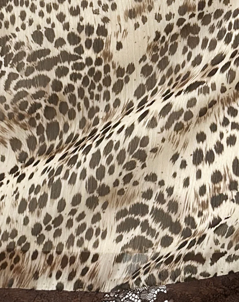 Philena Mini Slip Dress in Wild Leopard - Image 8