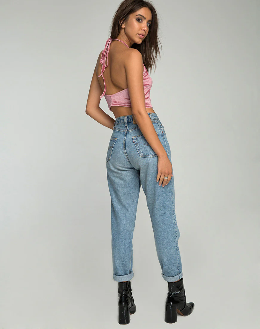 Phoebe Crop Top in Velvet Blush - Image 4
