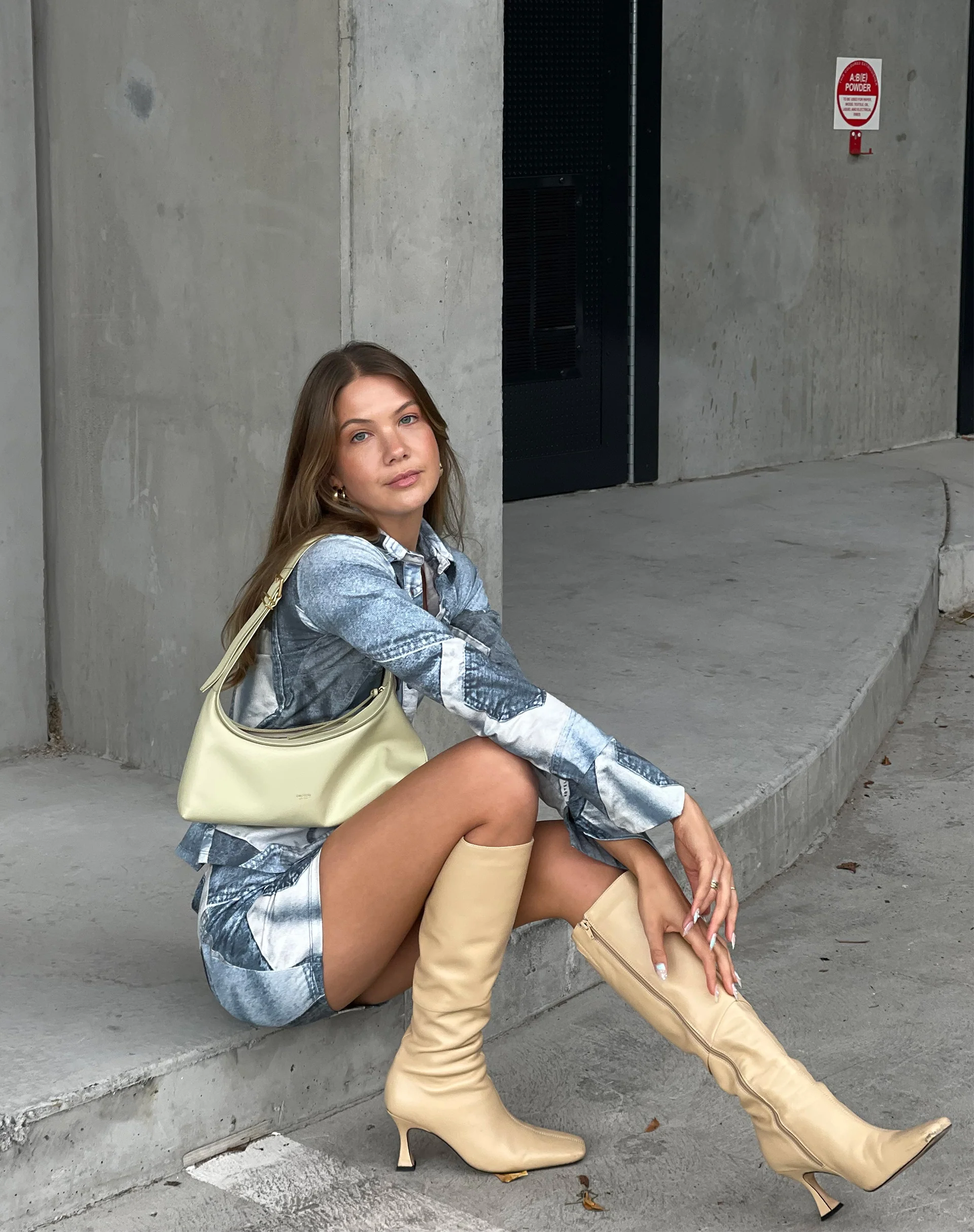 Phole Top in Denim Pocket - Image 2