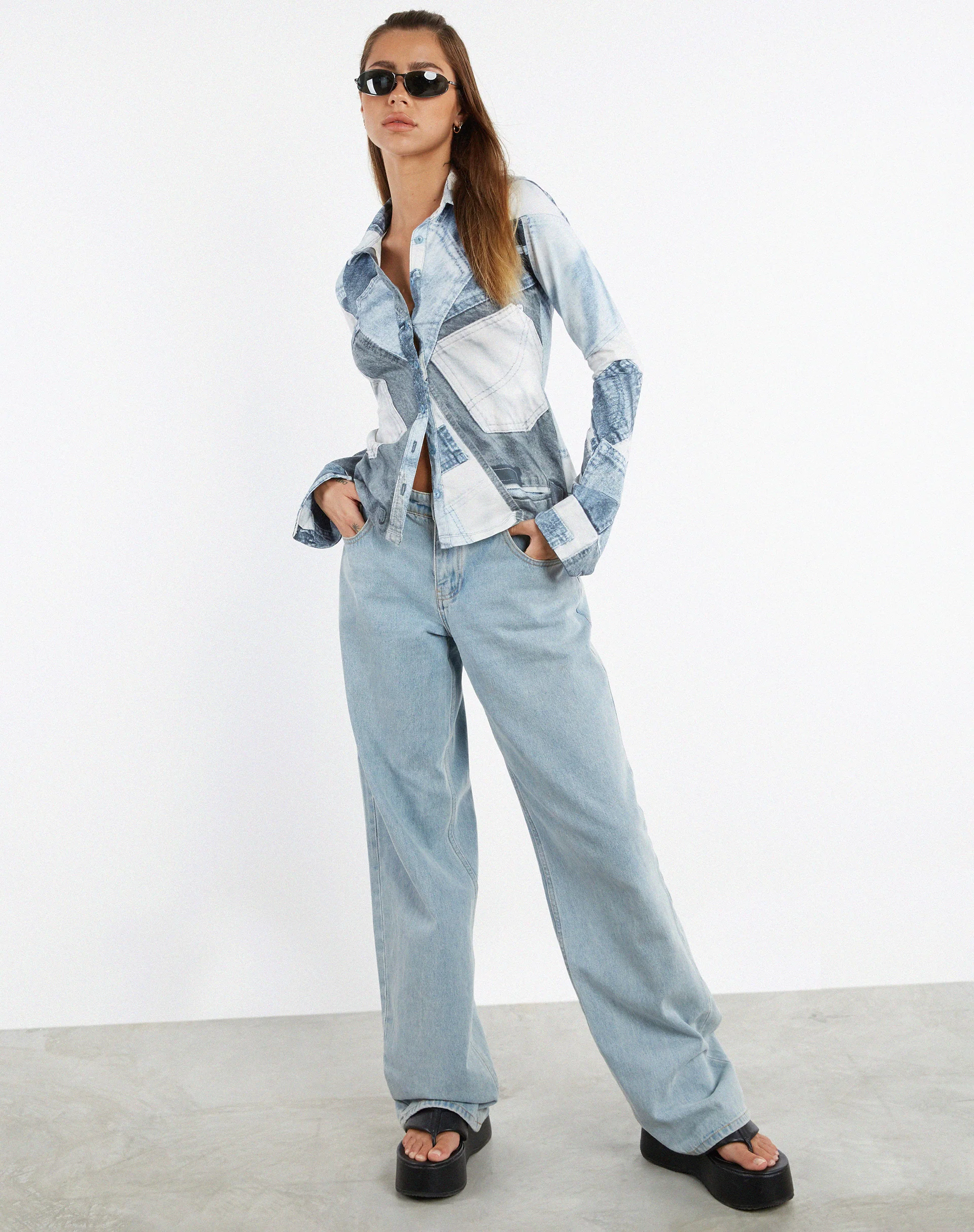 Phole Top in Denim Pocket - Image 6