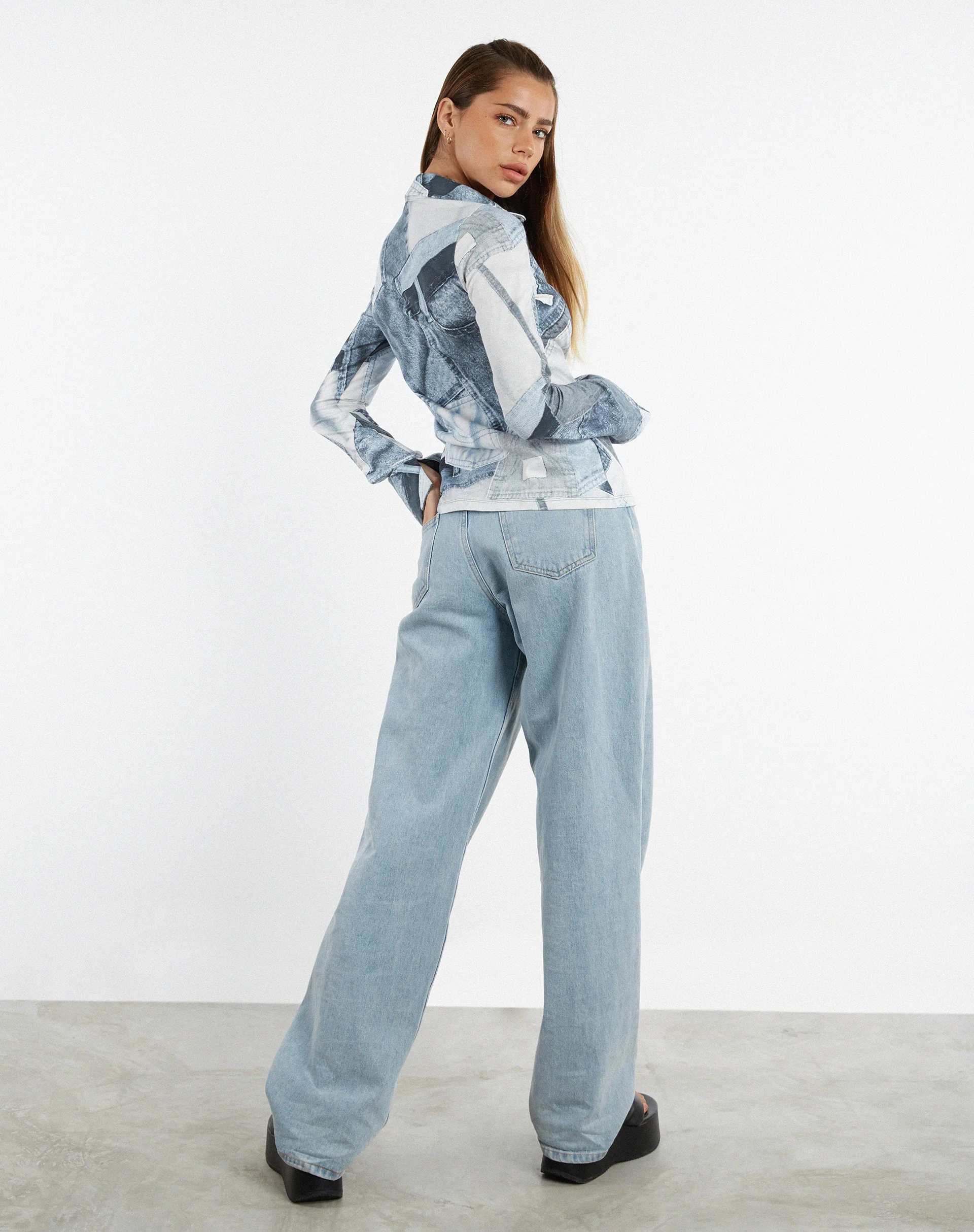 Phole Top in Denim Pocket - Image 7
