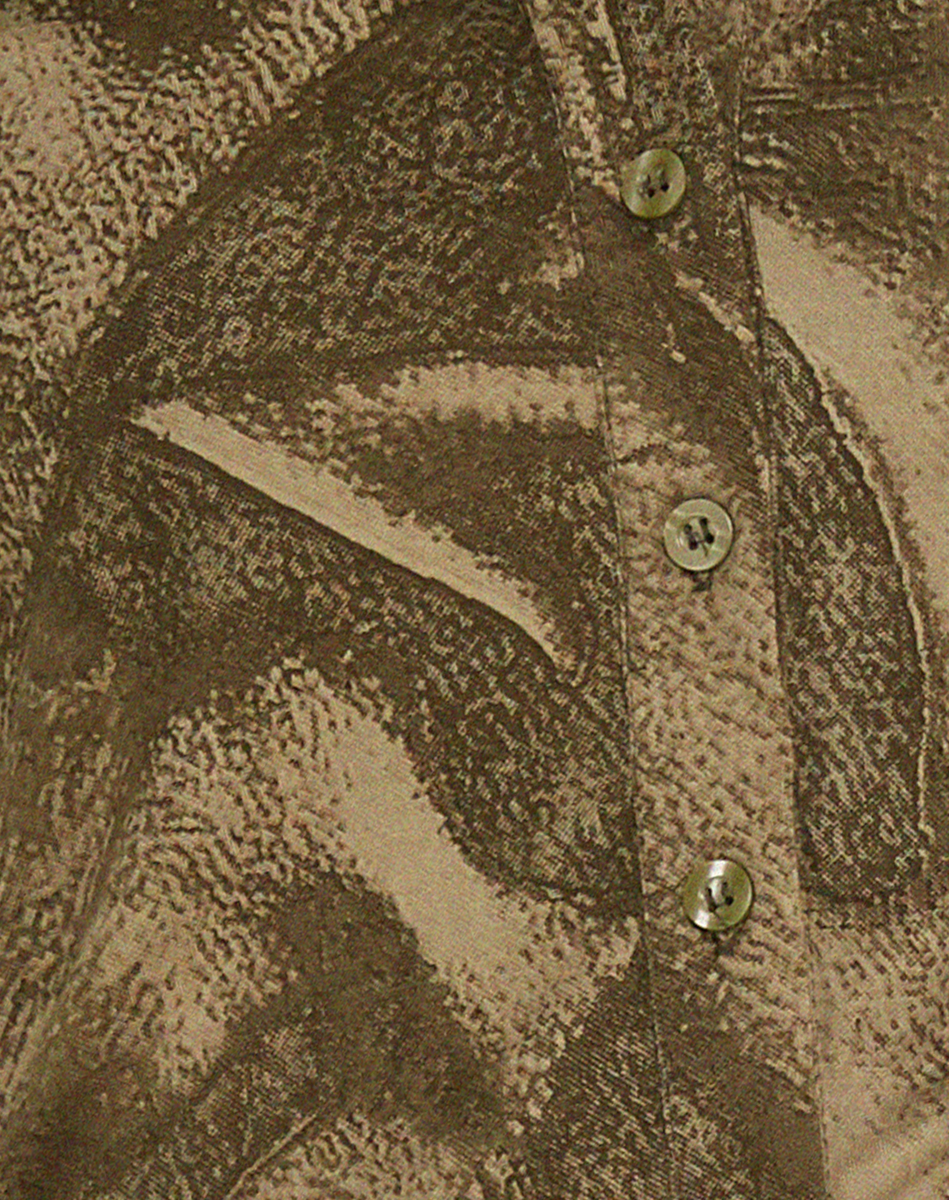 Phole Button Up Shirt in Dystopian Crease Khaki - Image 5