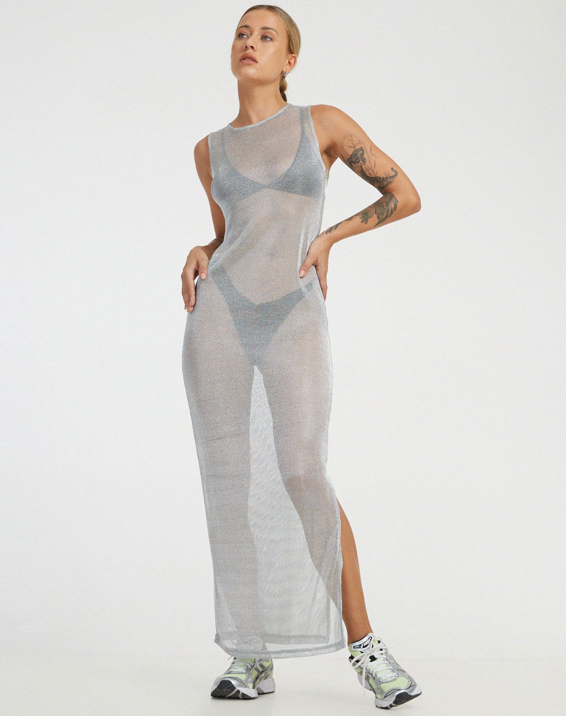 Piesa Dress in Silver Chain - Image 3