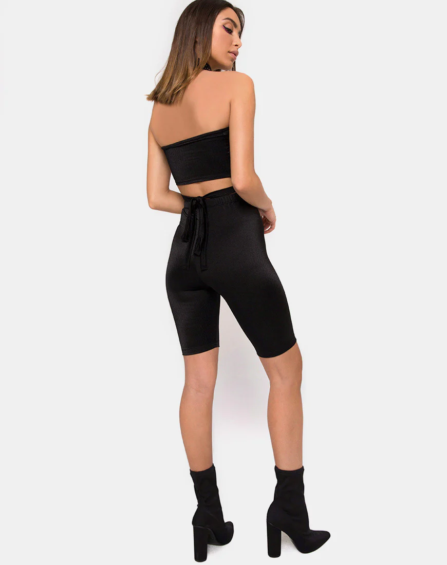 Pinella Short in Sheer Mesh Black - Image 4