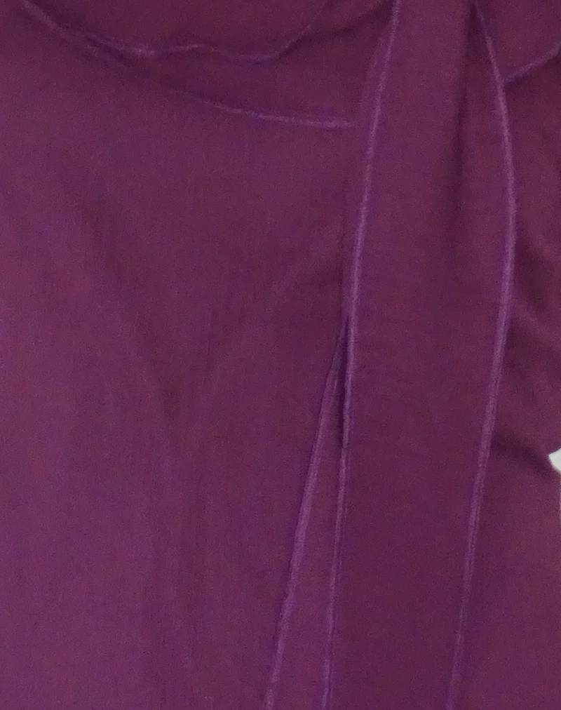 Piro Top in Chiffon Aubergine - Image 6