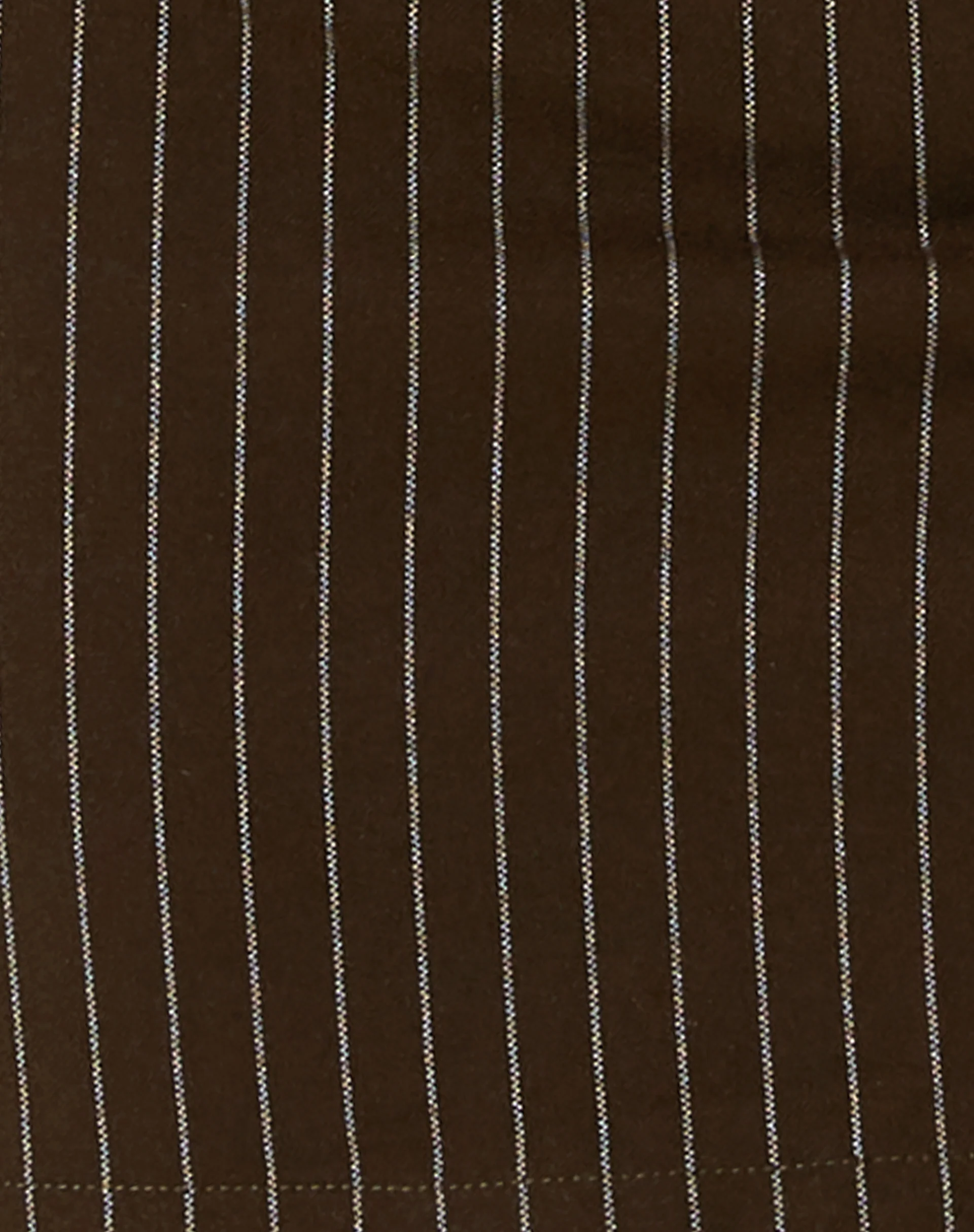 Pita Mini Skirt in Pinstripe Brown - Image 7