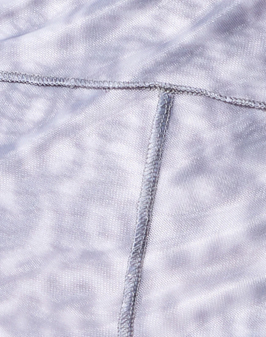 Pixie Mini Skirt in Liquid Leopard Grey - Image 5