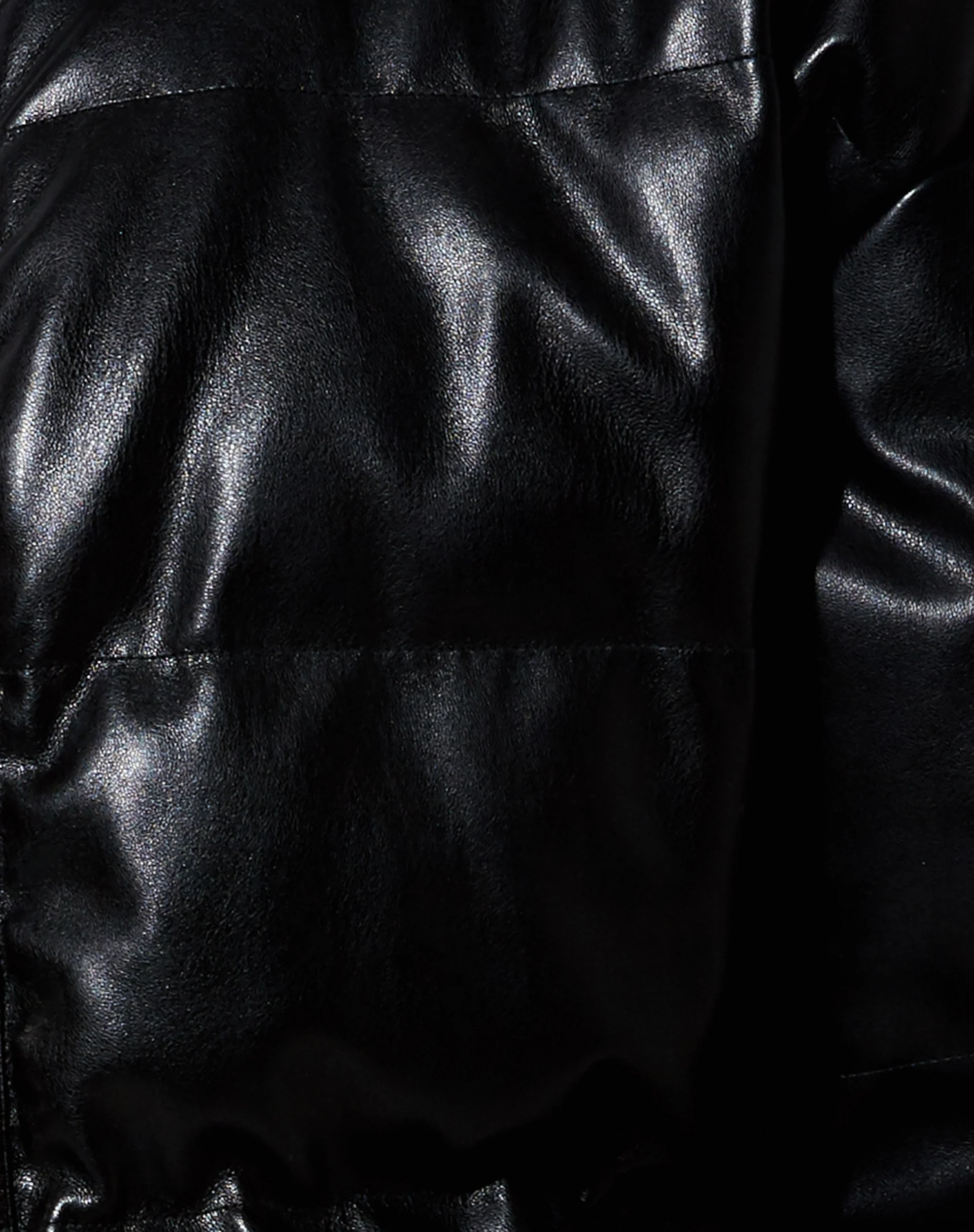 Puffa Puffer Jacket in PU Black - Image 6