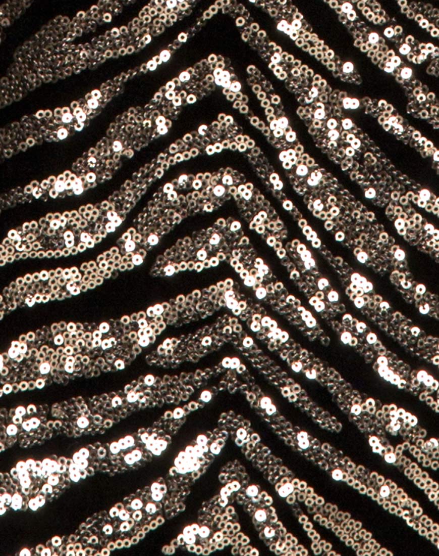 Purpura Slip Dress in Animal Sequin Tiger - Image 5