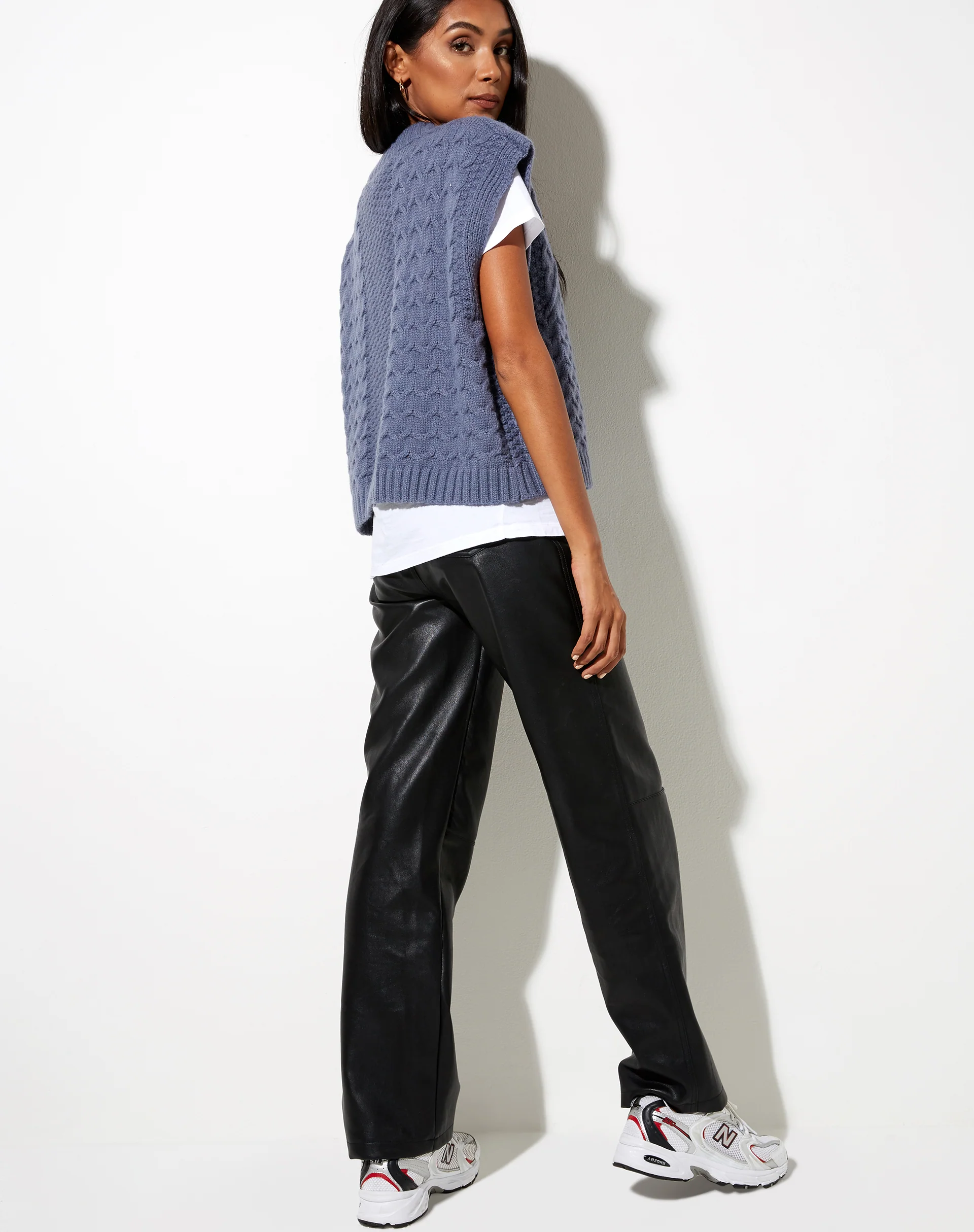 Qinna Vest in Charcoal - Image 2
