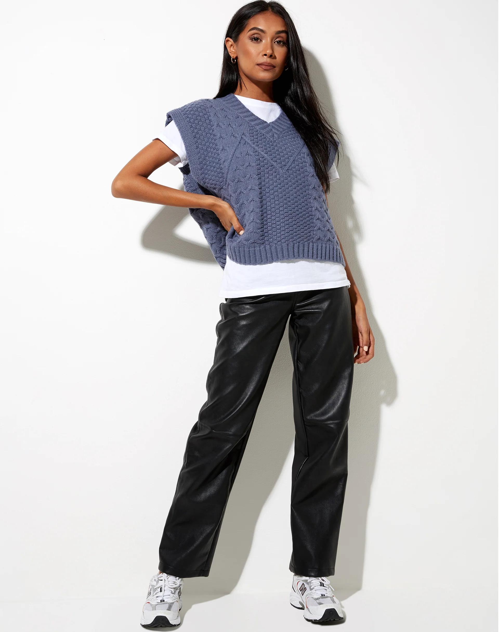 Qinna Vest in Charcoal - Image 4