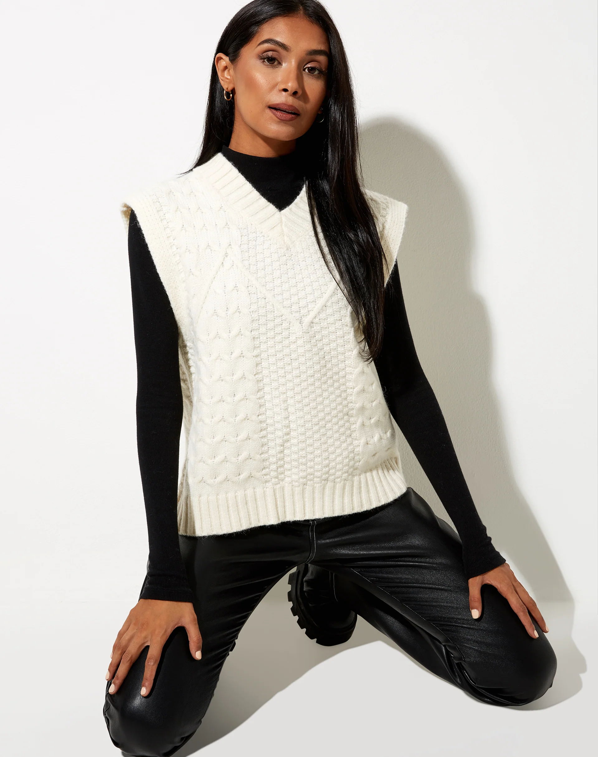 Qinna Vest in Ivory - Image 3