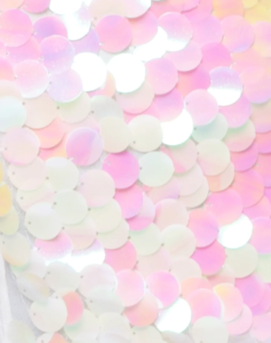 Quartz Top in Fishcale Disc Sequin Oyster Shell - Image 5