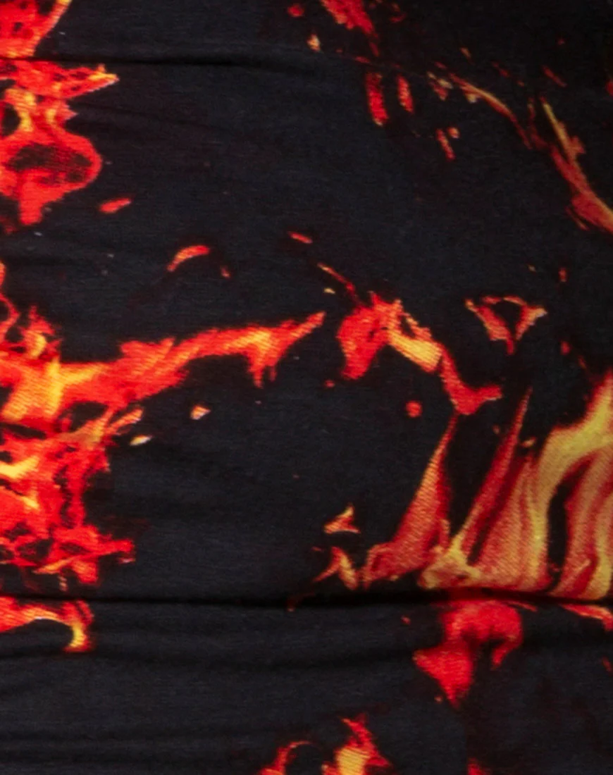 Quelia Crop Top in Fire - Image 7