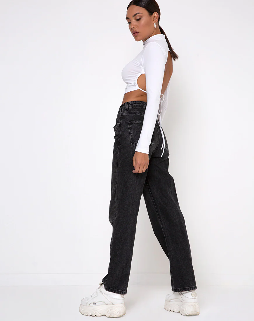 Quelia Crop Top in White 'Saint' Embro - Image 5