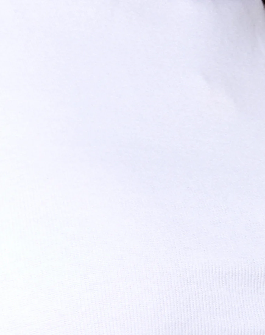 Quera Crop Top in Rib White - Image 7