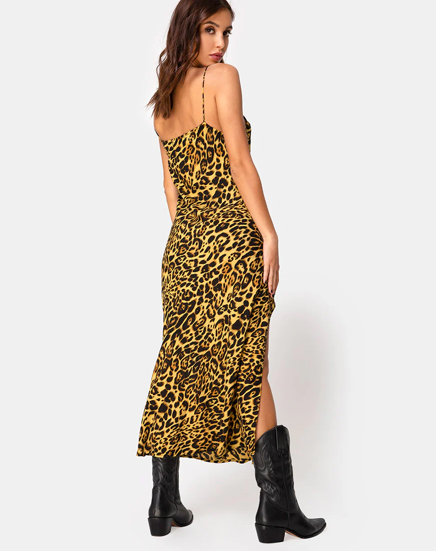Quinty Dress in Leopard - Image 2