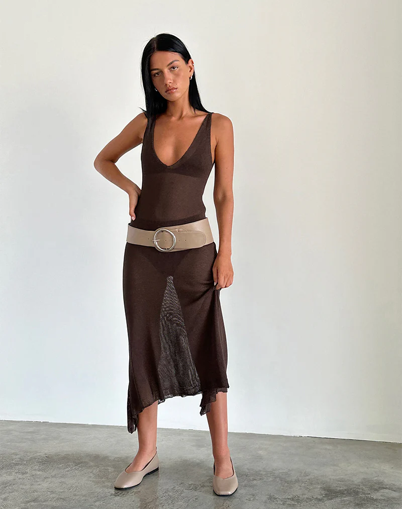 Rabindra Maxi Dress in Brown - Image 5