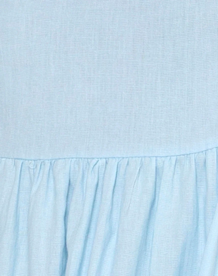 Rachel Midi Dress in Sky Blue - Image 5