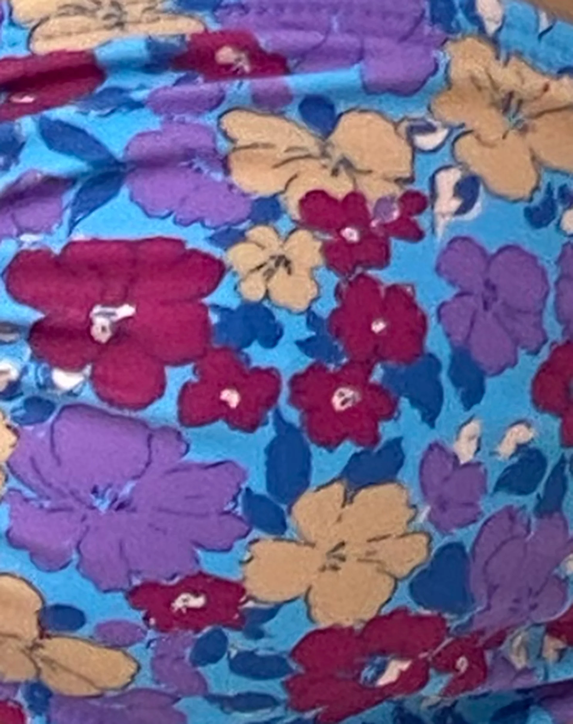 Racola Bikini Top in Washed Out Floral Purple - Image 8